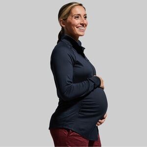 Women’s Born Primitive MATERNITY ZIP NECK ATHLEISURE LONG SLEEVE - SMALL